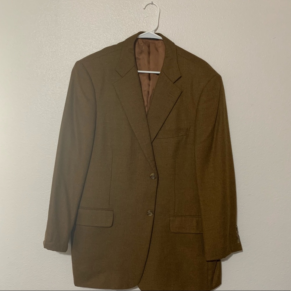 Mens 100% Cashmere Mocha Sports Coat